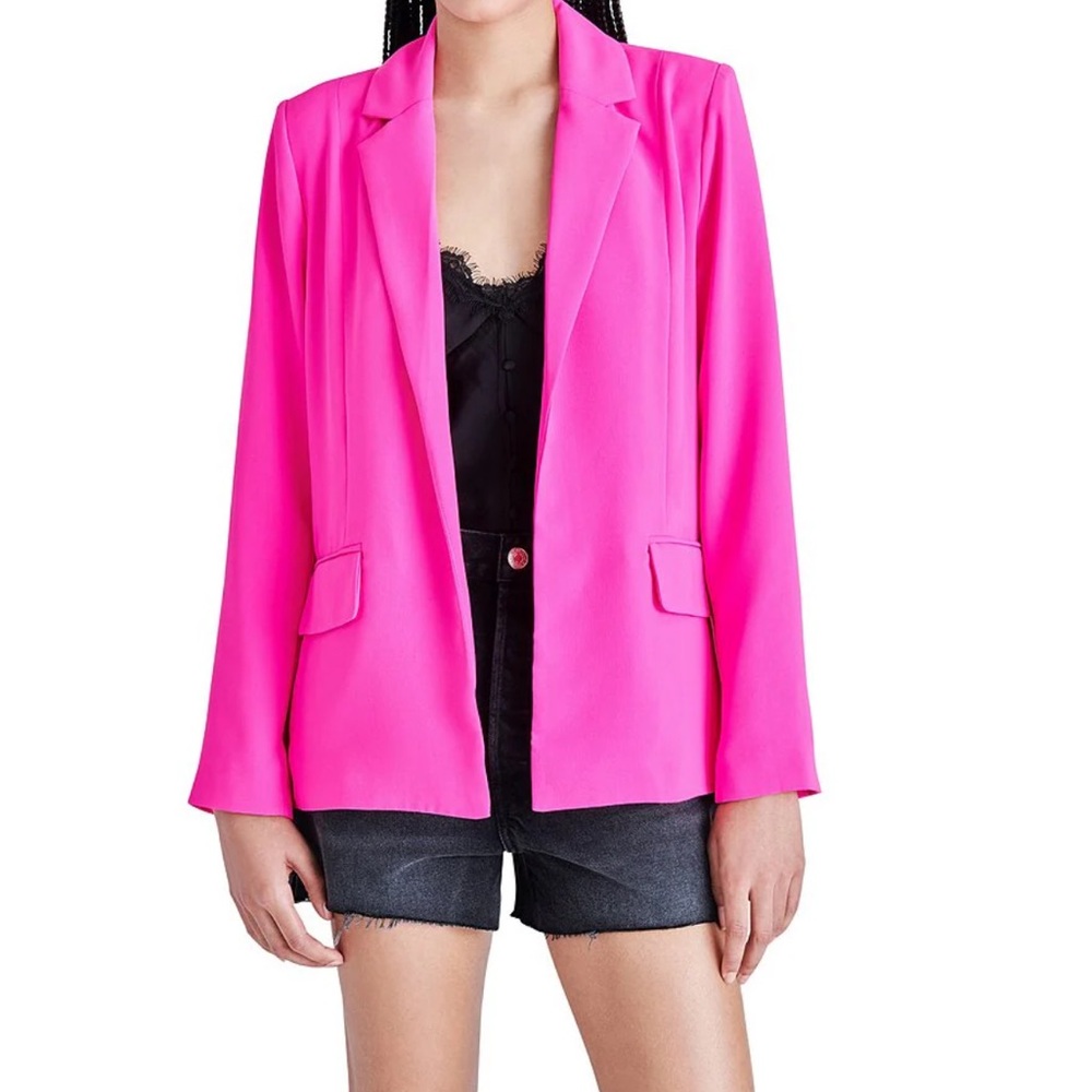 NWT Payton Notch Collar Long Sleeve Side Pocket Fitted Blazer